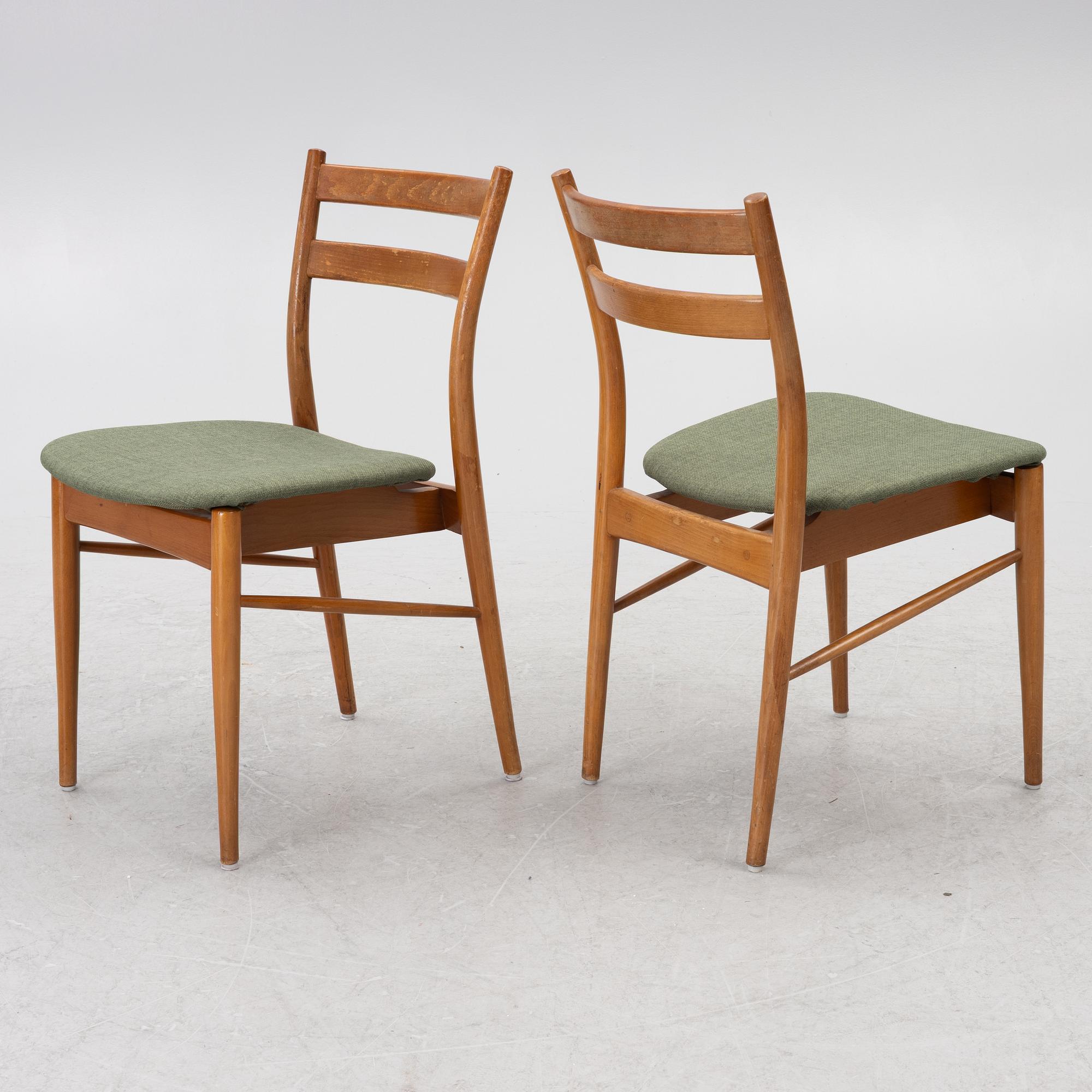 Four chairs, 1960s.