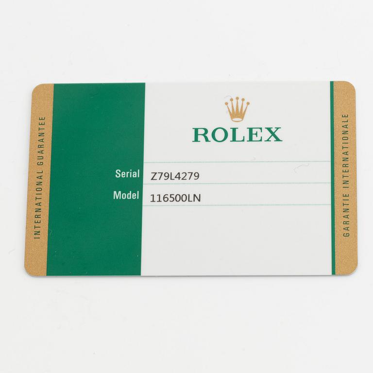 Rolex, Cosmograph, Daytona, chronograph, wristwatch, 40 mm.