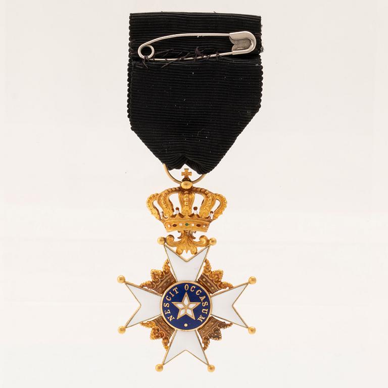 Royal Order of the North Star 18K gold and enamel CF Carlman Stockholm.