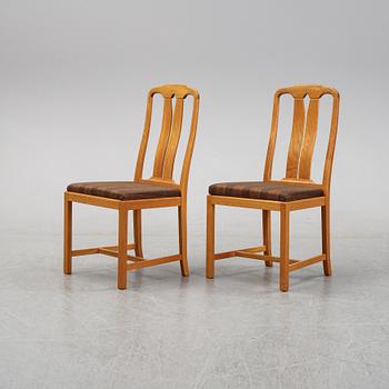 Carl Malmsten, matsalsgrupp, 7 delar, "Ambassadör", Åfors Möbelfabrik.
