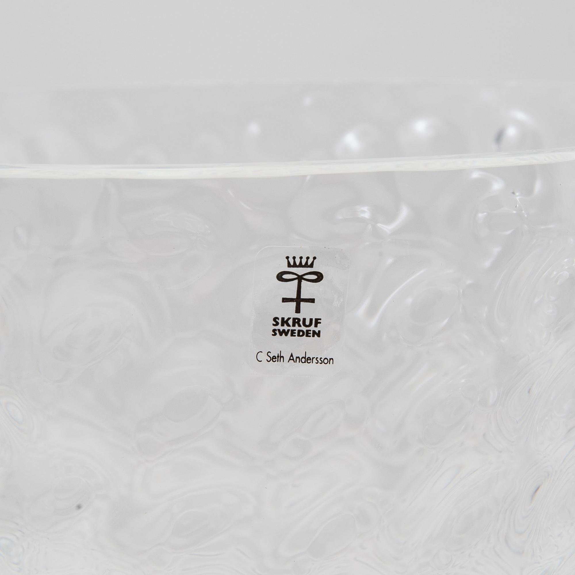 Carina Seth Andersson, Vase, "Kolonn", Skruf.