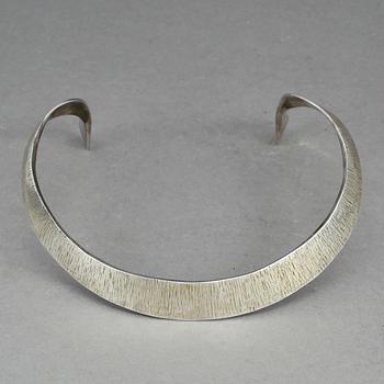 COLLIER, sterlingsilver, Ray Urban, Stockholm, 1973, vikt ca 134 gram.