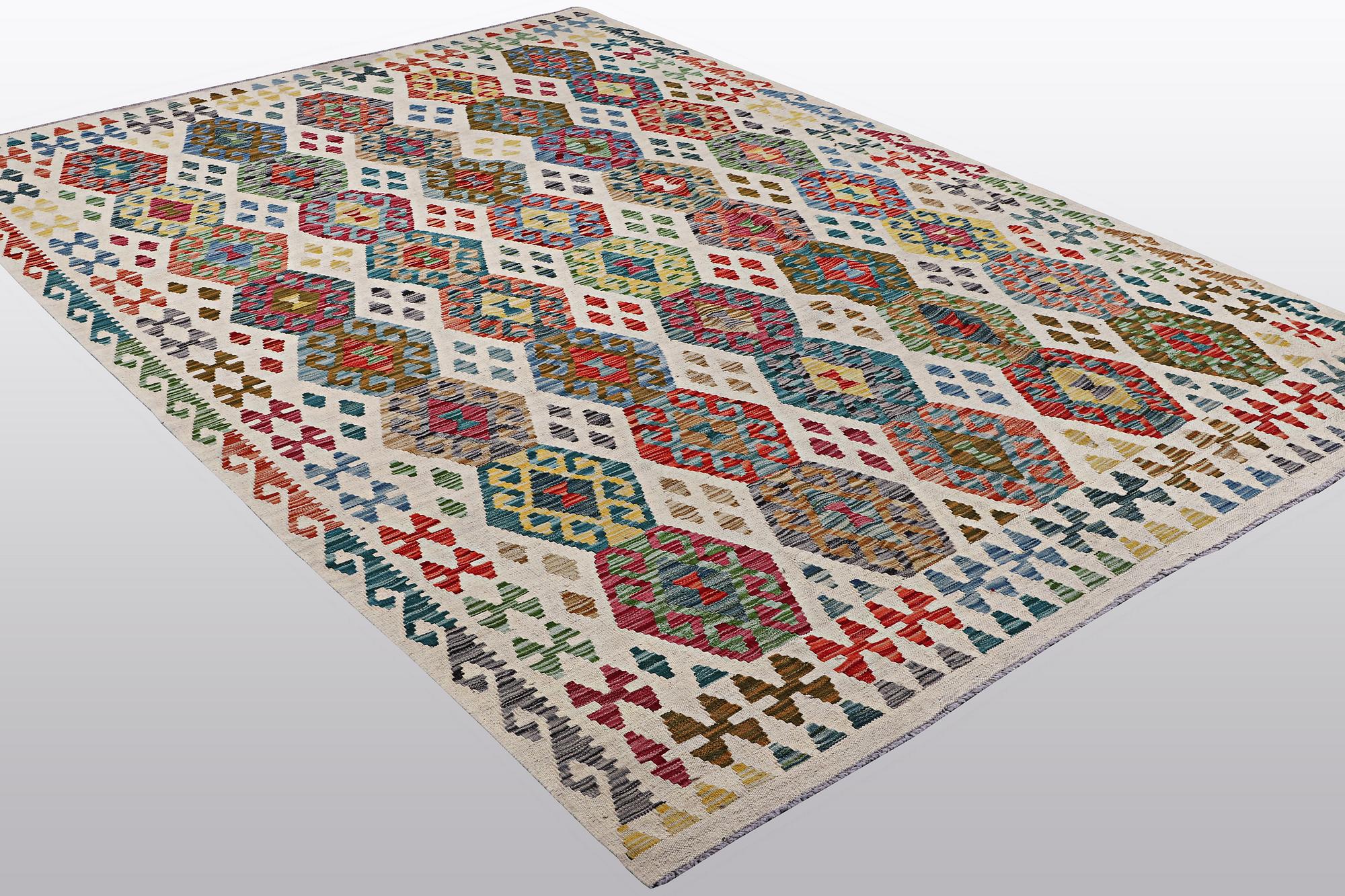 A carpet, kilim, ca 300 x 207 cm.
