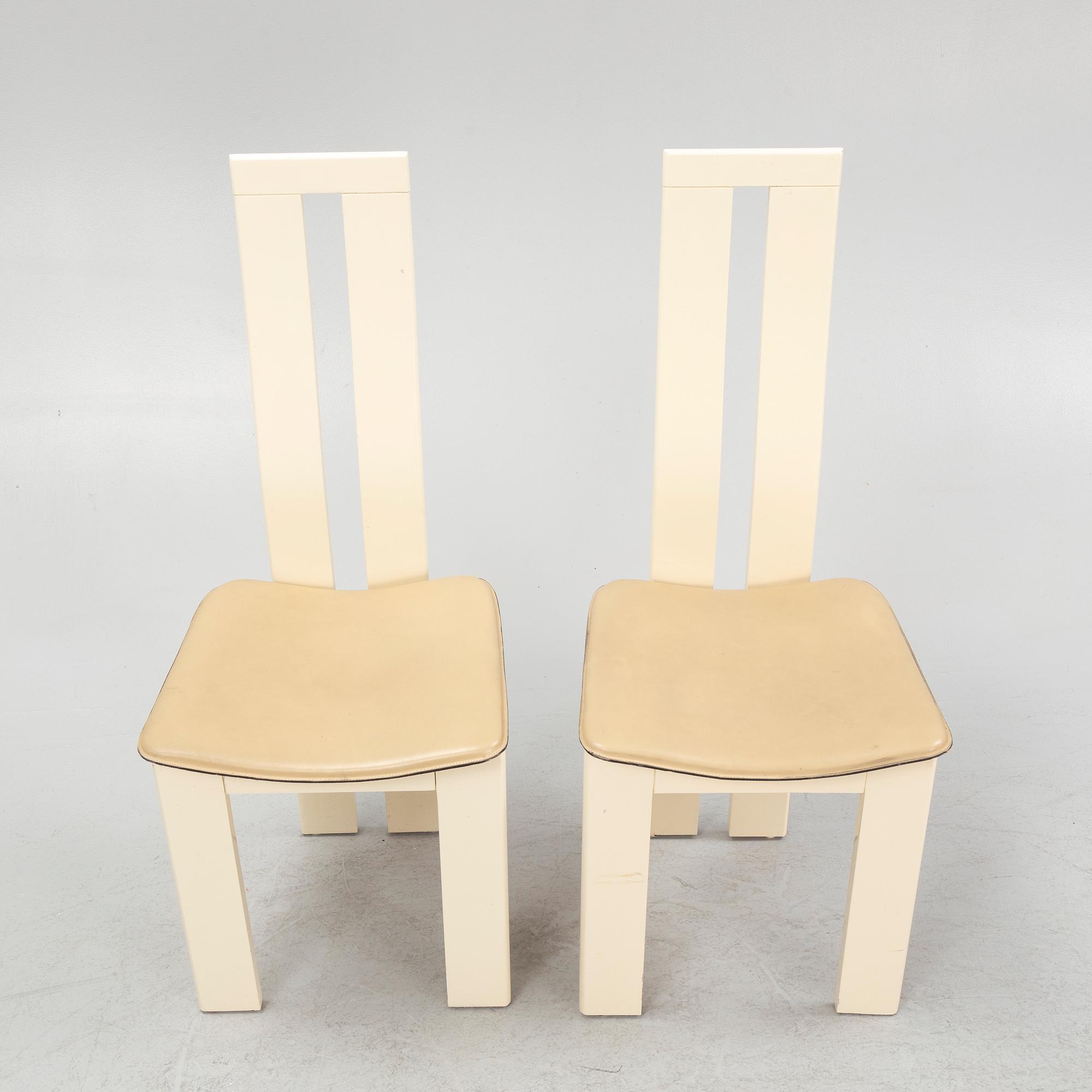 Pietro Costantini, stolar, 8 st, troligen för Ello, Italien, 1980-tal.