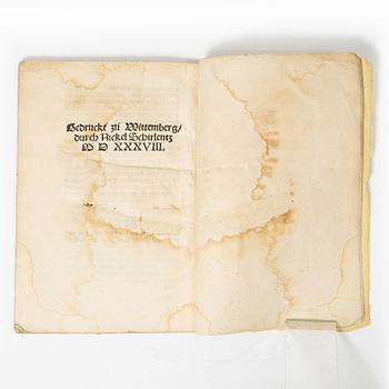 Martin Luther, 1538.