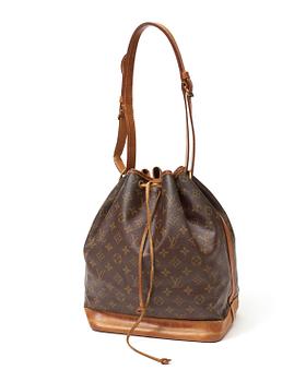 584. A 1980s monogram canvas handbag by Louis Vuitton, "Noé".