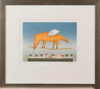 AULI WAHLBERG, serigrapoh, signed and dated -98, numbered 99/100.