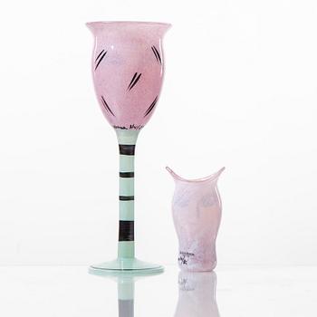 PARTI GLAS, 5 delar. Bl a Ulrica Hydman-Vallien, Kosta Boda och Alvar Aalto.