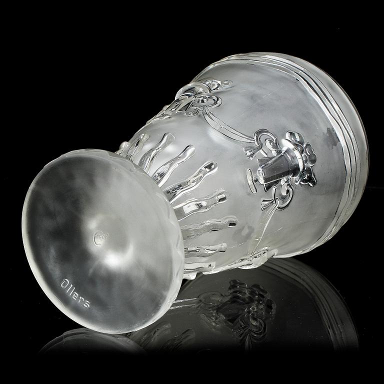 VAS, pressglas, Edwin Ollers, Elme Glasbruk, omkring 1930.