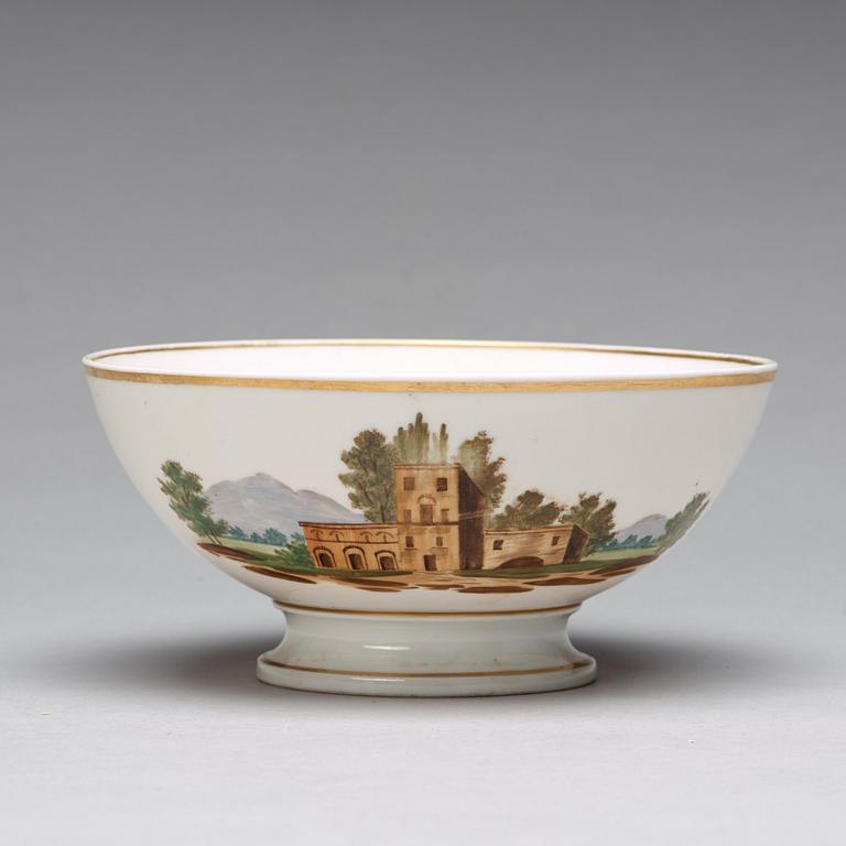 KAFFE och TESERVIS, 18 delar, porslin. Frankrike, Empire, tidigt 1800-tal.