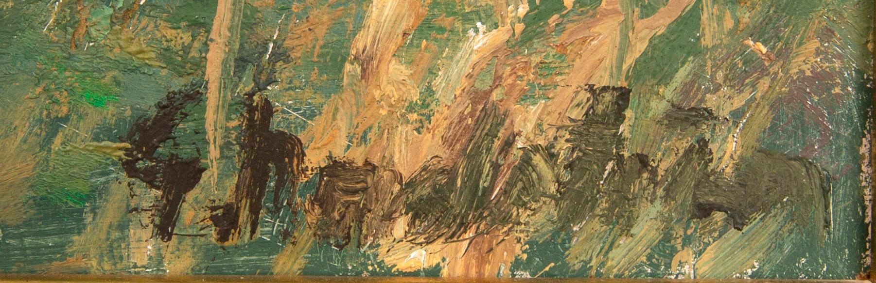 Gerhard Nordström,  oil on panel, signed.