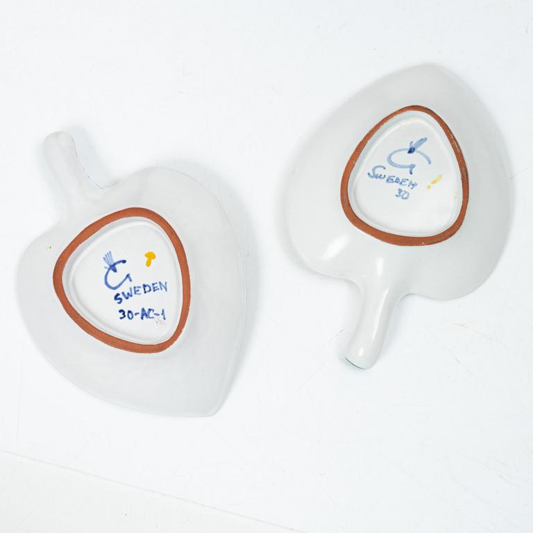 Stig Lindberg, Dish, 2+1, faience, Gustavsberg studio.