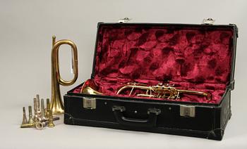 TRUMPET, mässing, Amati Kraslice samt HORN, mässing.