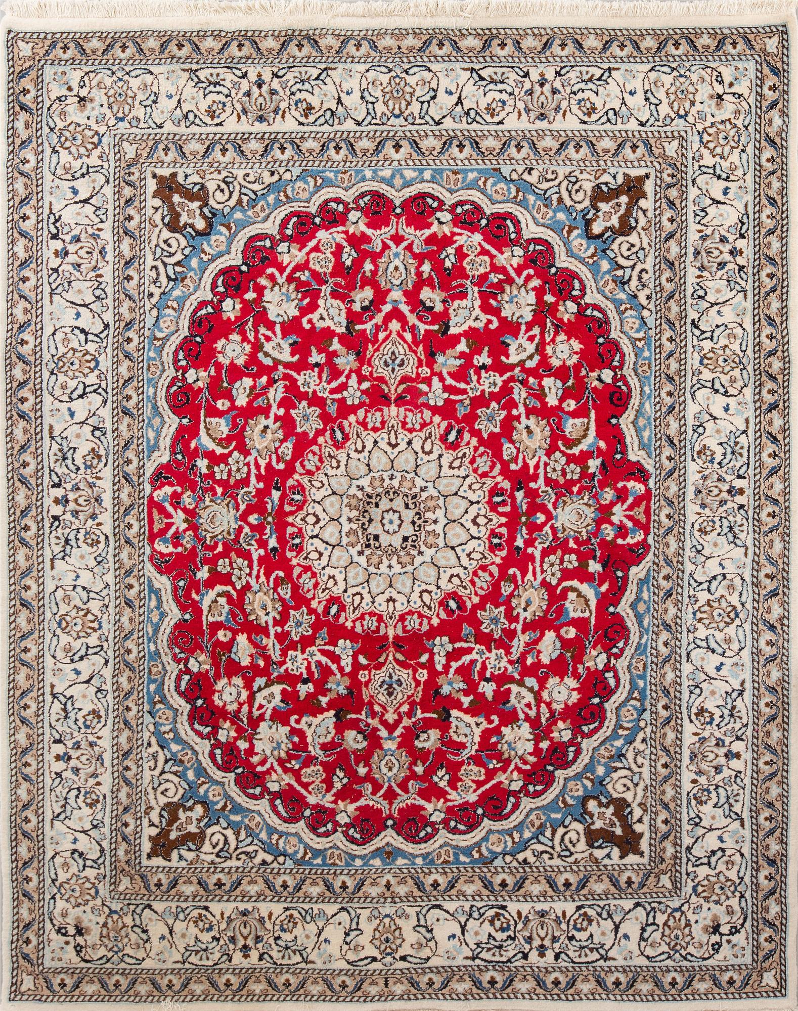 MATTA, old, Nain, part silk, ca 252 x 195 cm.