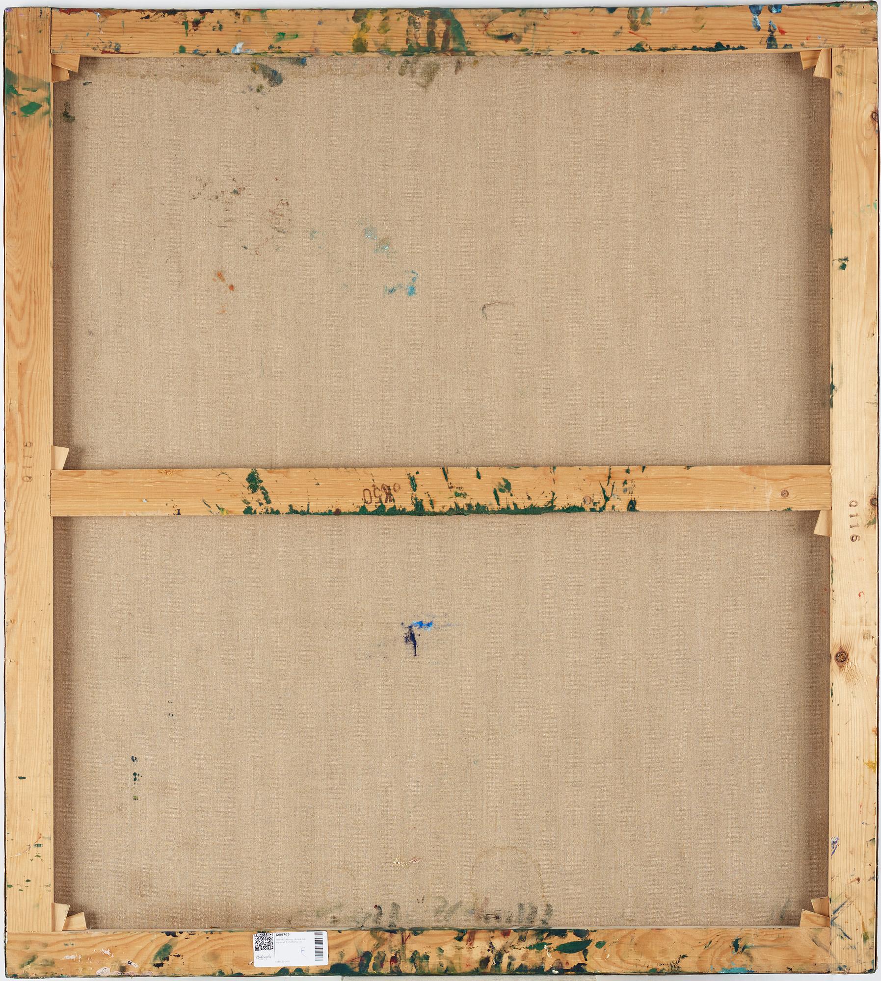 Erland Cullberg, oil on canvas, signed E. Cullberg.