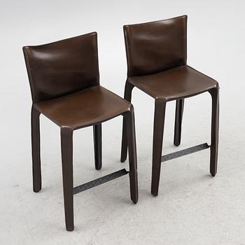 Mario Bellini, six '410 CAB' bar chairs, Cassina, Italy.