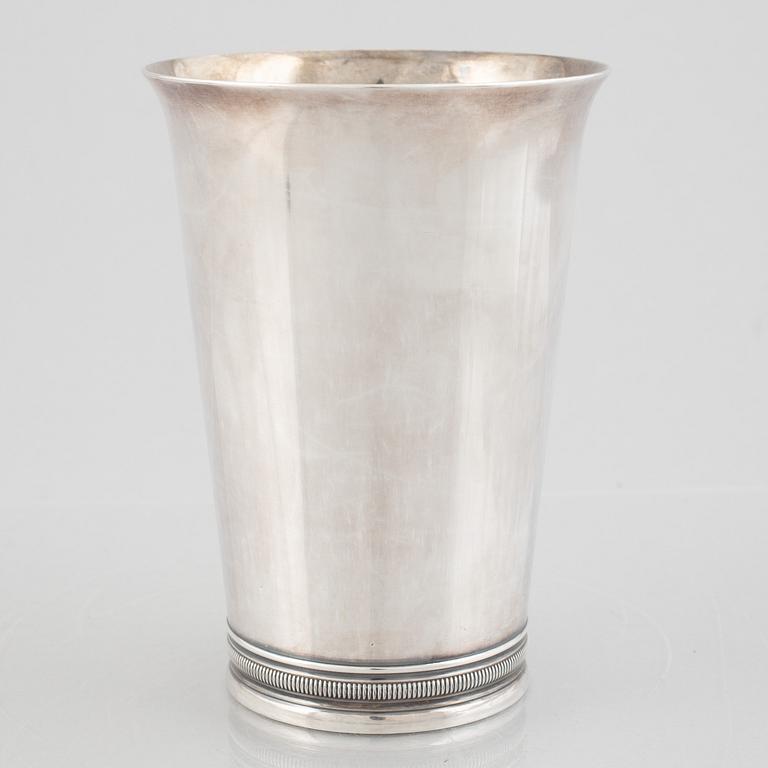 Just Andersen, a silver beaker, GAB, Stockholm 1931.