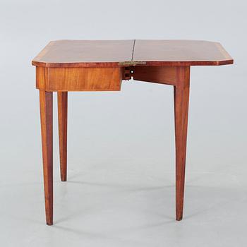 A Swedish Karl-Johan card table, from the first half of the 19th century.