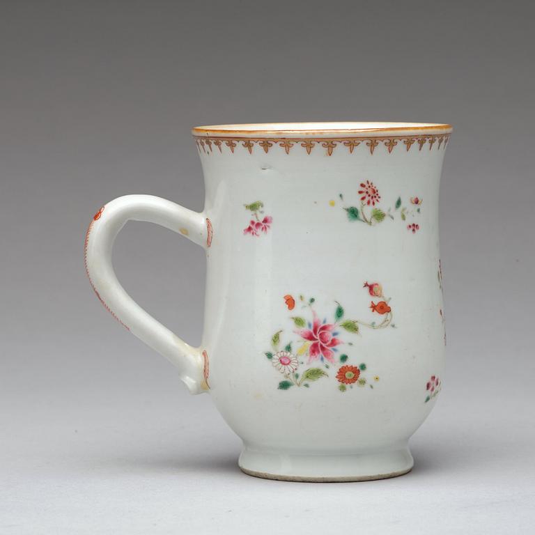 A famille rose jug, Qing dynasty, Qianlong (1736-95).