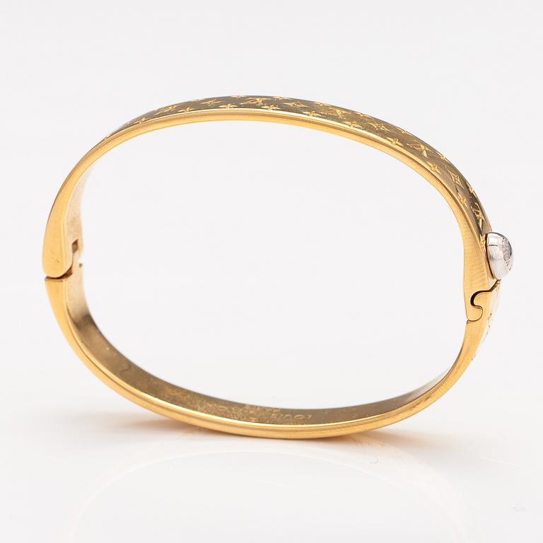 Louis Vuitton, "Nanogram cuff" bracelet. Marked Louis Vuitton Paris, Italy.