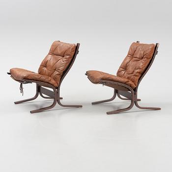 Ingmar Relling, a pair of 'Siesta' easy chairs from Westnofa, Norway, designed in 1965.