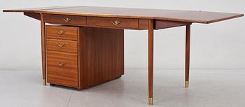 SKRIVBORD MED LÅDHURTS, 1950-tal.