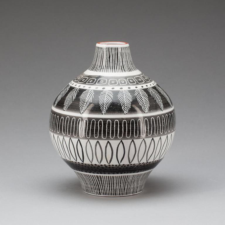 VAS, keramik, "Grafika", Ingrid Atterberg, Upsala-Ekeby.