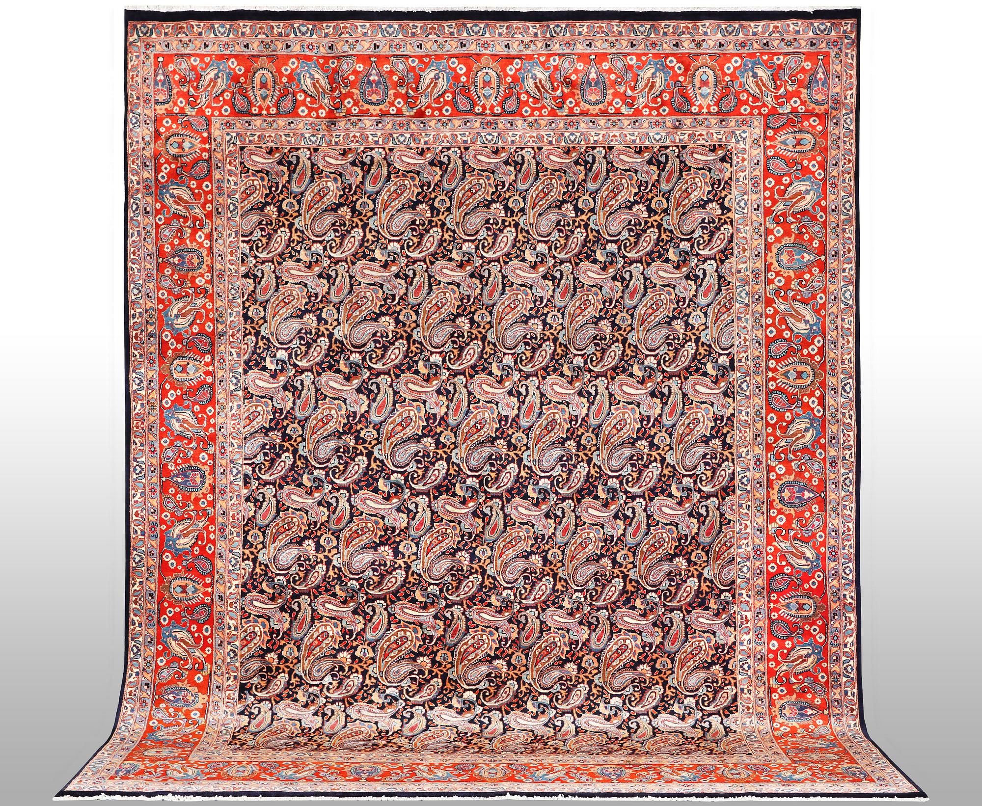A carpet, Kashmar 393 x 299 cm.
