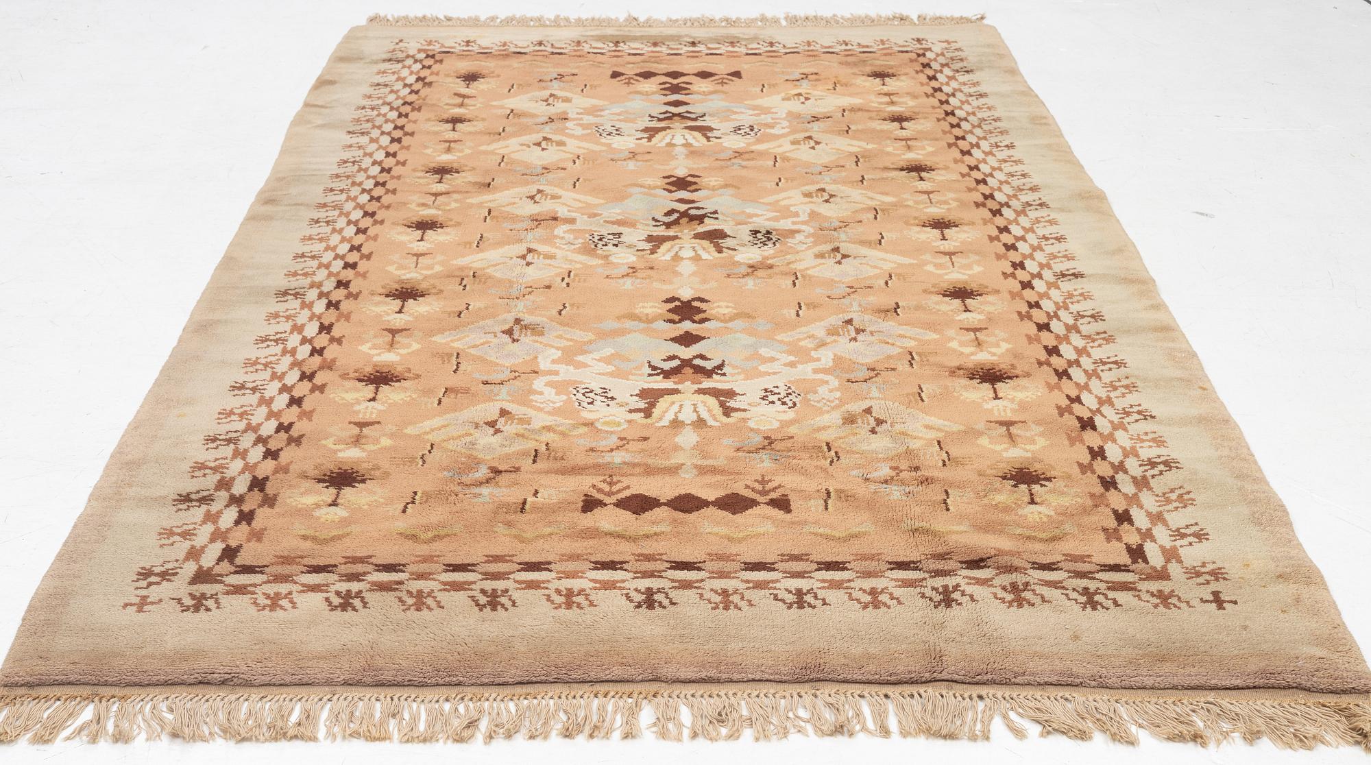 A knotted pile rug, probably Finland, 1930's-40's, c. 295 x 165 cm.