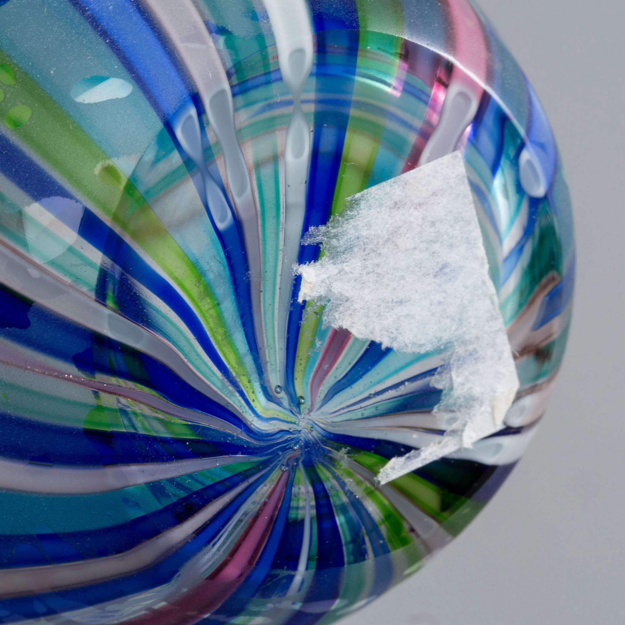A GLAS VASE, Cenedese Italy late 20 th century.
