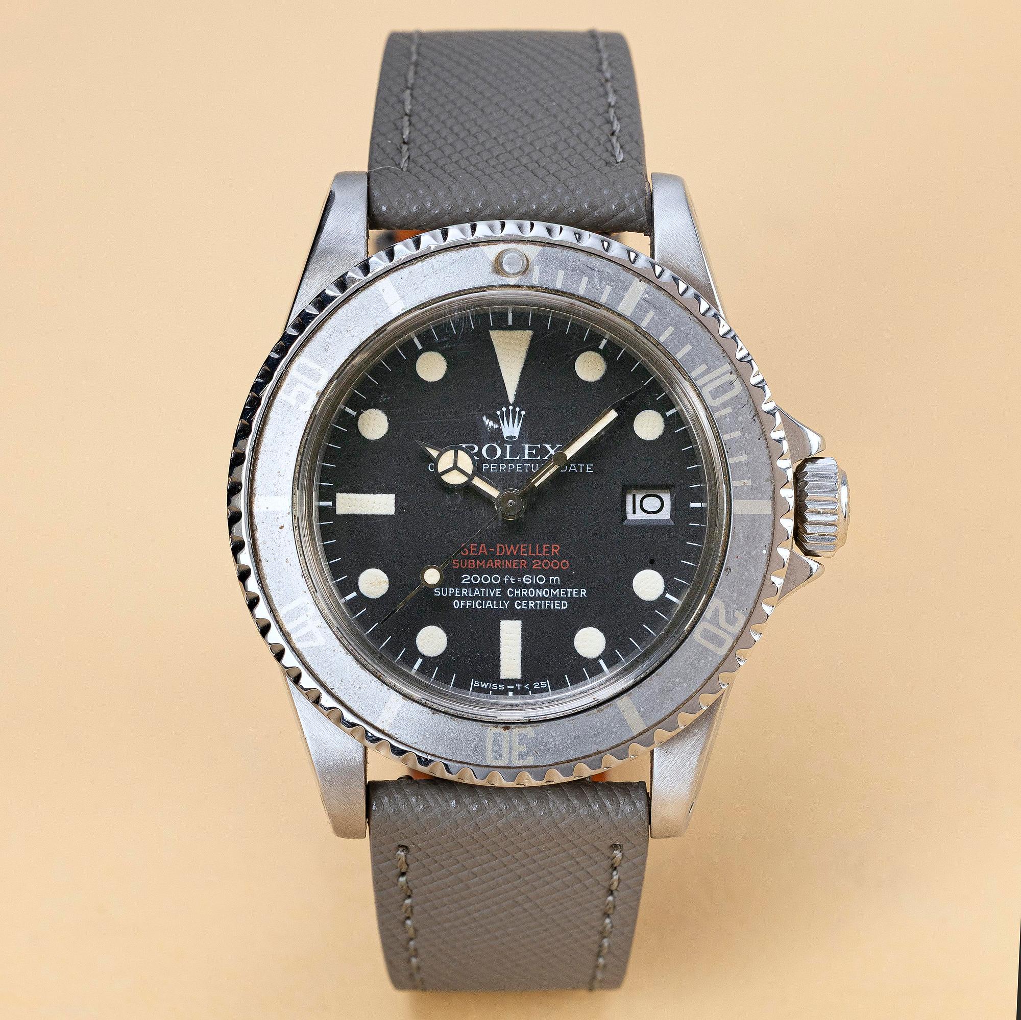 Rolex, Sea-Dweller, "Double Red", Mark III, ca 1973.