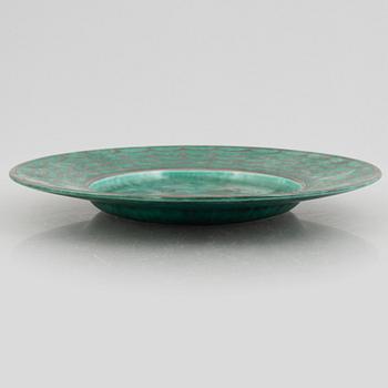 Wilhelm Kåge, an 'Argenta' stoneware dish, Gustavsberg 1934.