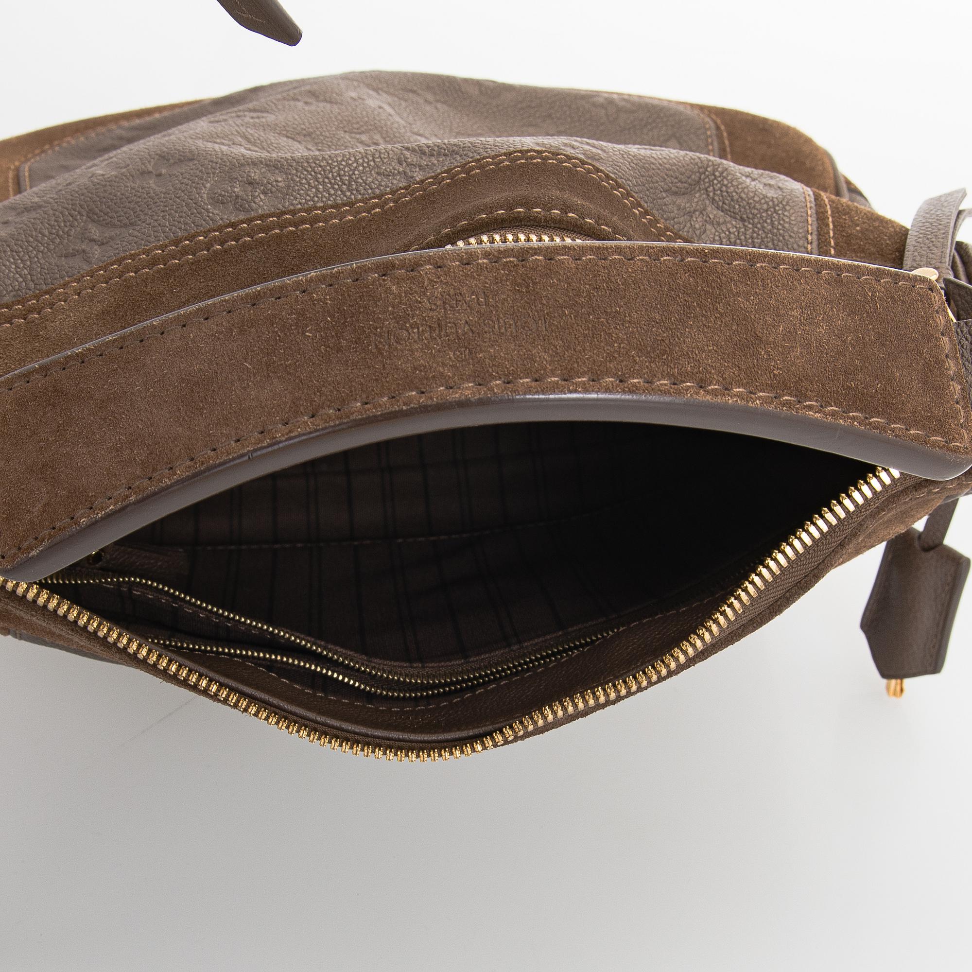 Louis Vuitton, Monogram Empreinte Suede Audacieuse Bag.