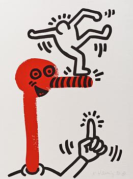 Keith Haring, "The story of Red and Blue".