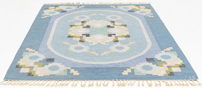 Ingegerd Silow, matta, rölakan, "Malmsjön", signerad, ca 278 x 199 cm.