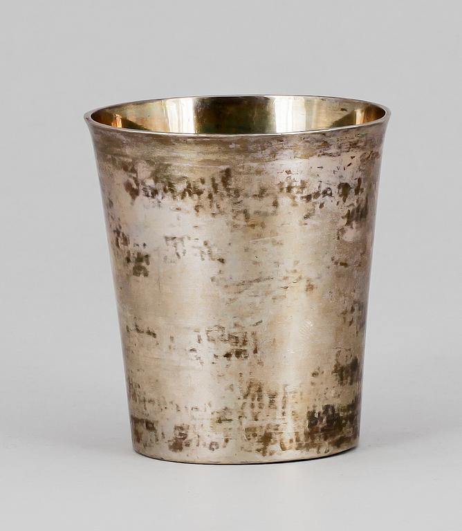 BÄGARE, silver, Johan Haegermark, Hedemora 1816. Vikt ca 90 gram.