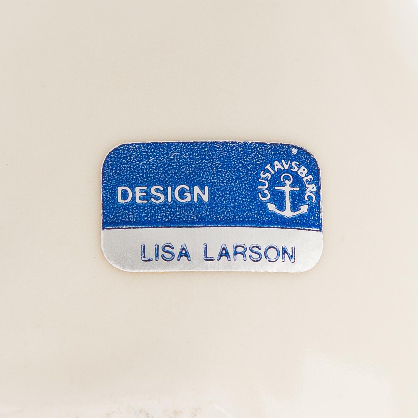 Lisa Larson, figuriner, 2 st, stengods, Gustavsberg, 1900-talets andra hälft.