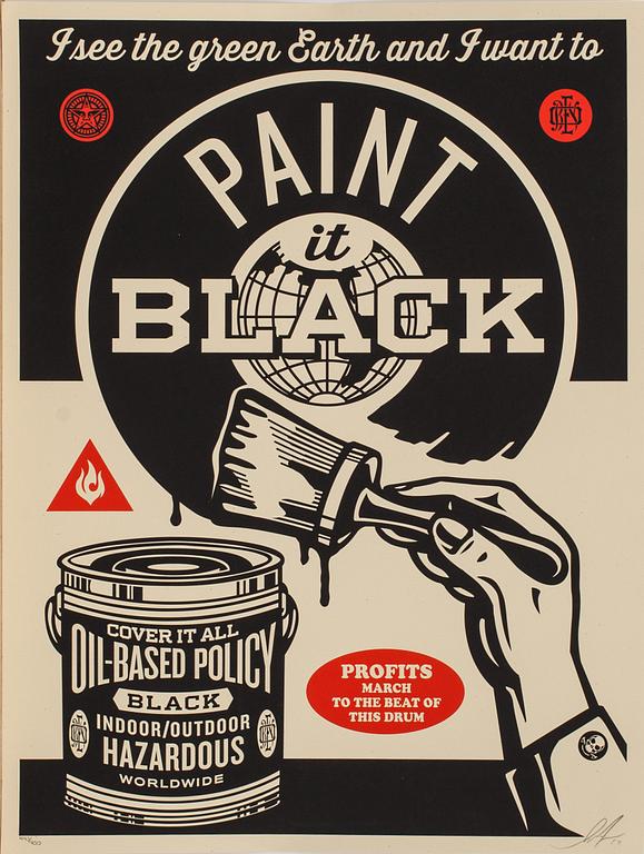 SHEPARD "OBEY" FAIREY, litografi, signerad, numrerad och daterad 443/450, -14.