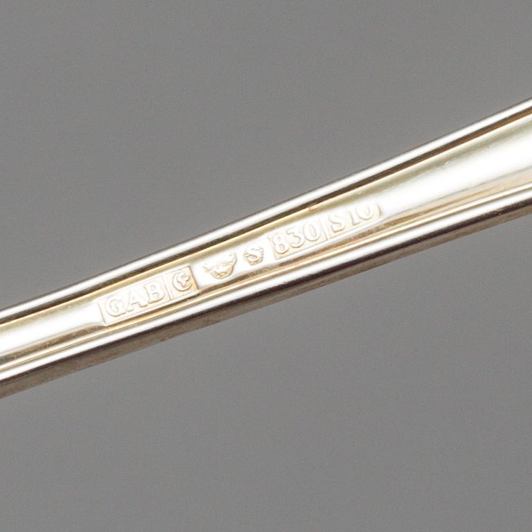 30 pieces of Swedish silver cutlery, 19-/20th centuries. Weigth ca 675 grams.