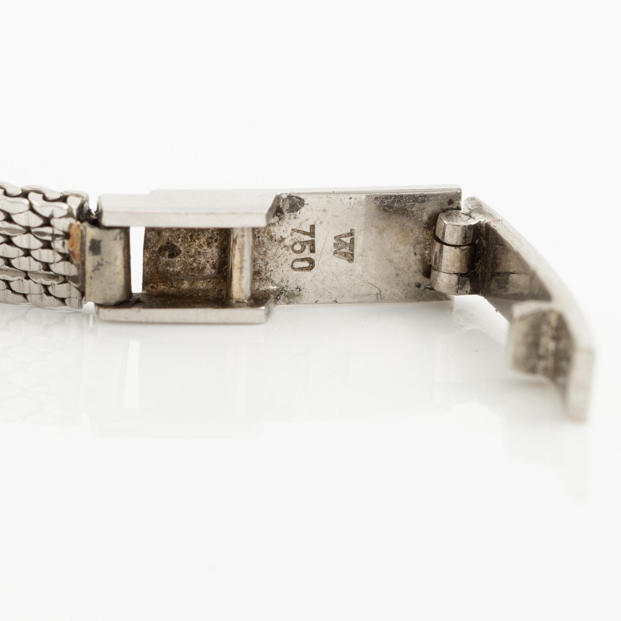 IWC, wristwatch, 18K white gold, 14 mm.