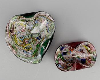 SKÅLFAT, 2 st, Murano, Italien.