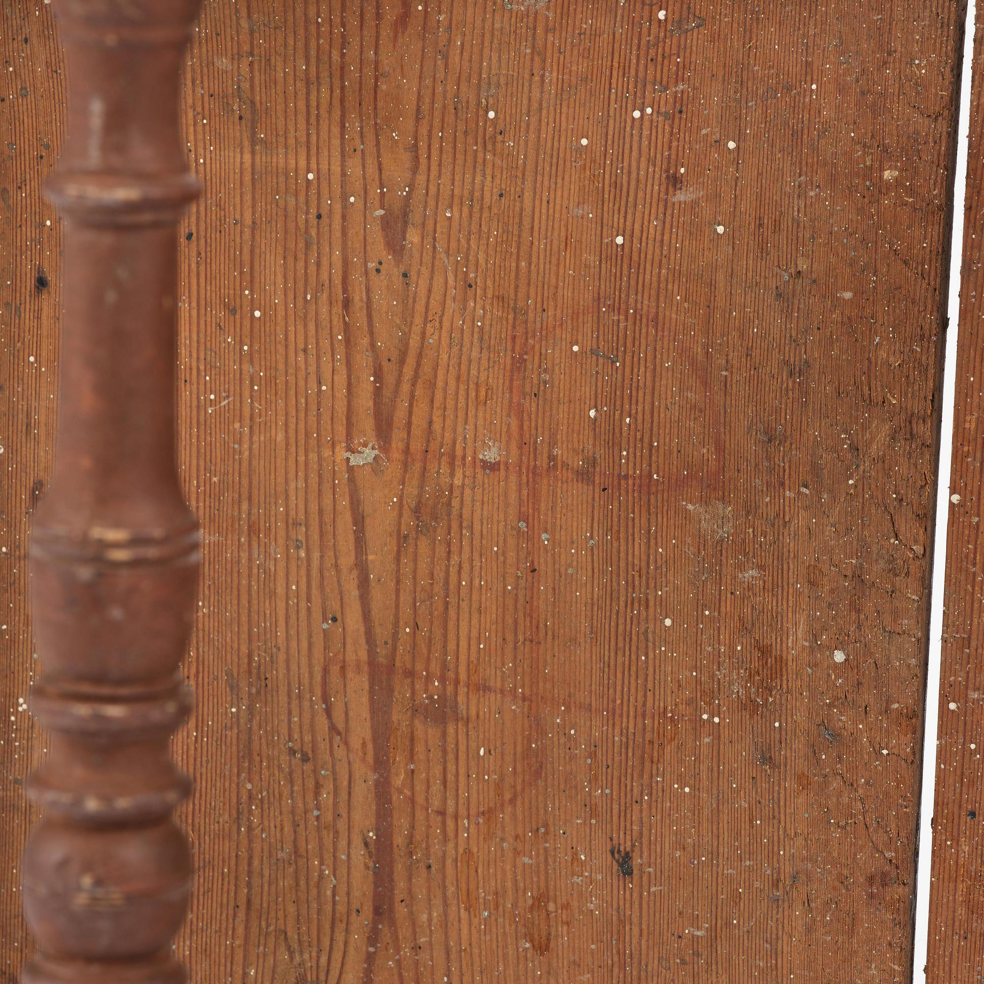 A pair of Swedish baroque stools, circa 1700.