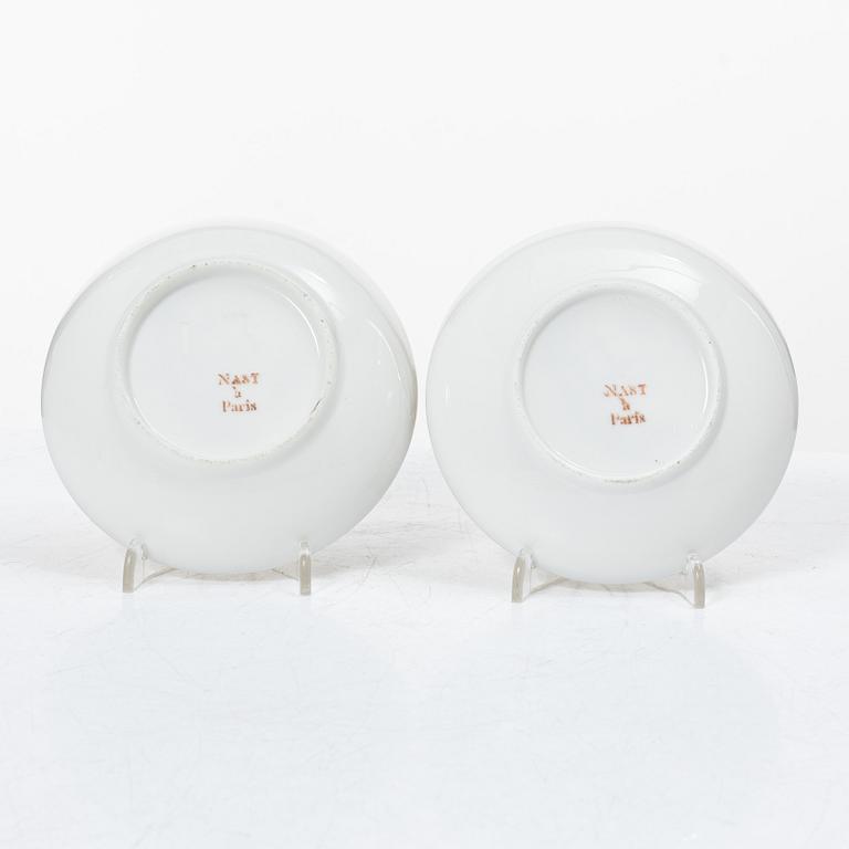 Service pieces, 12 pcs, porcelain, Empire, first half of the 19th century.