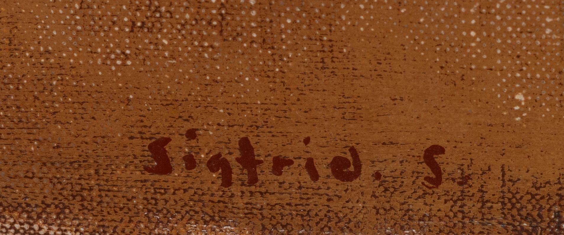 Sigfrid Södergren, Man with child.