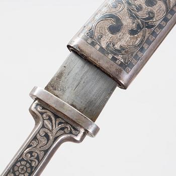 DOLK, silver och niello, Ryssland, Kaukasus ca 1900.