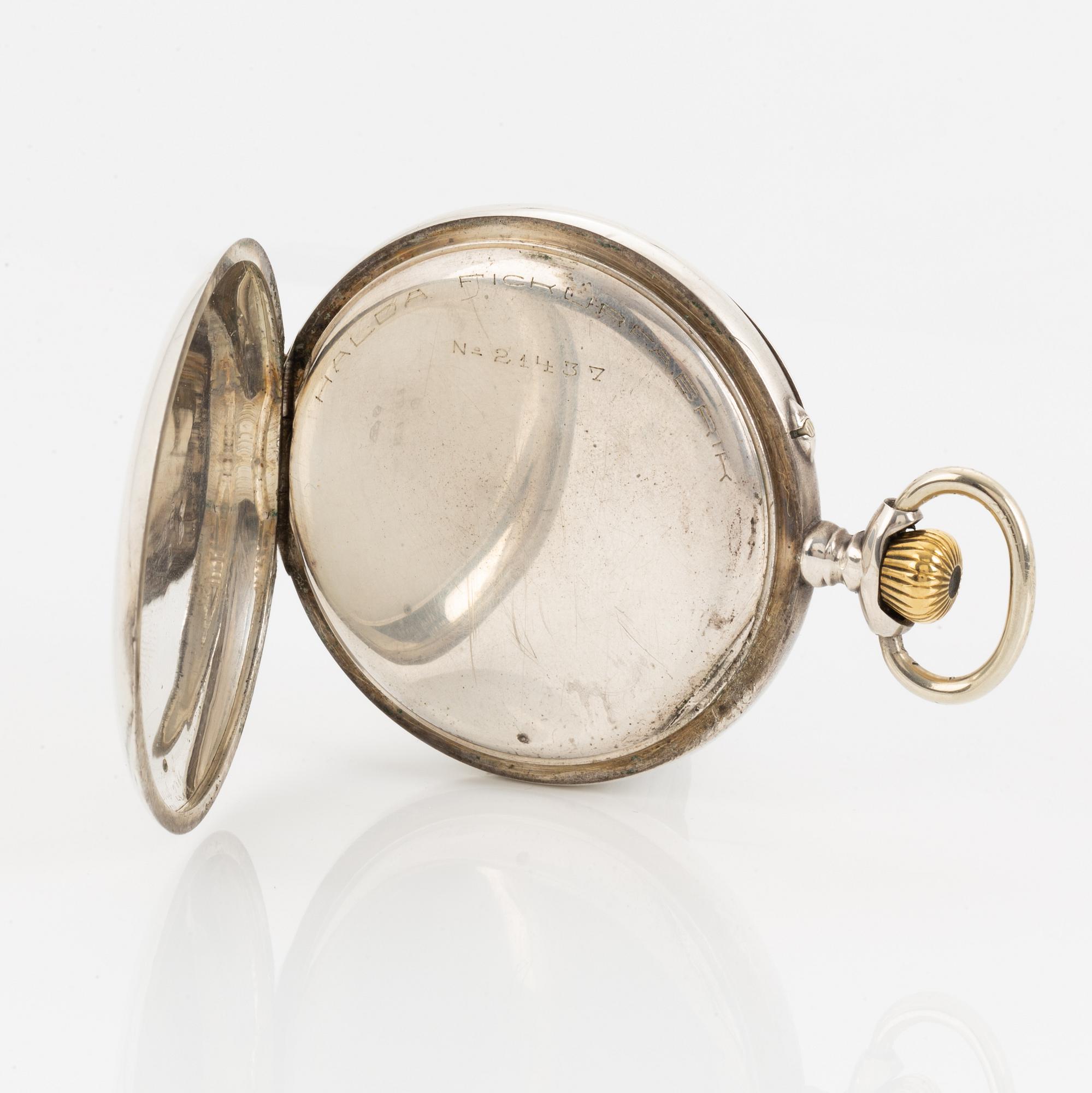 Halda, pocket watch, 51 mm.