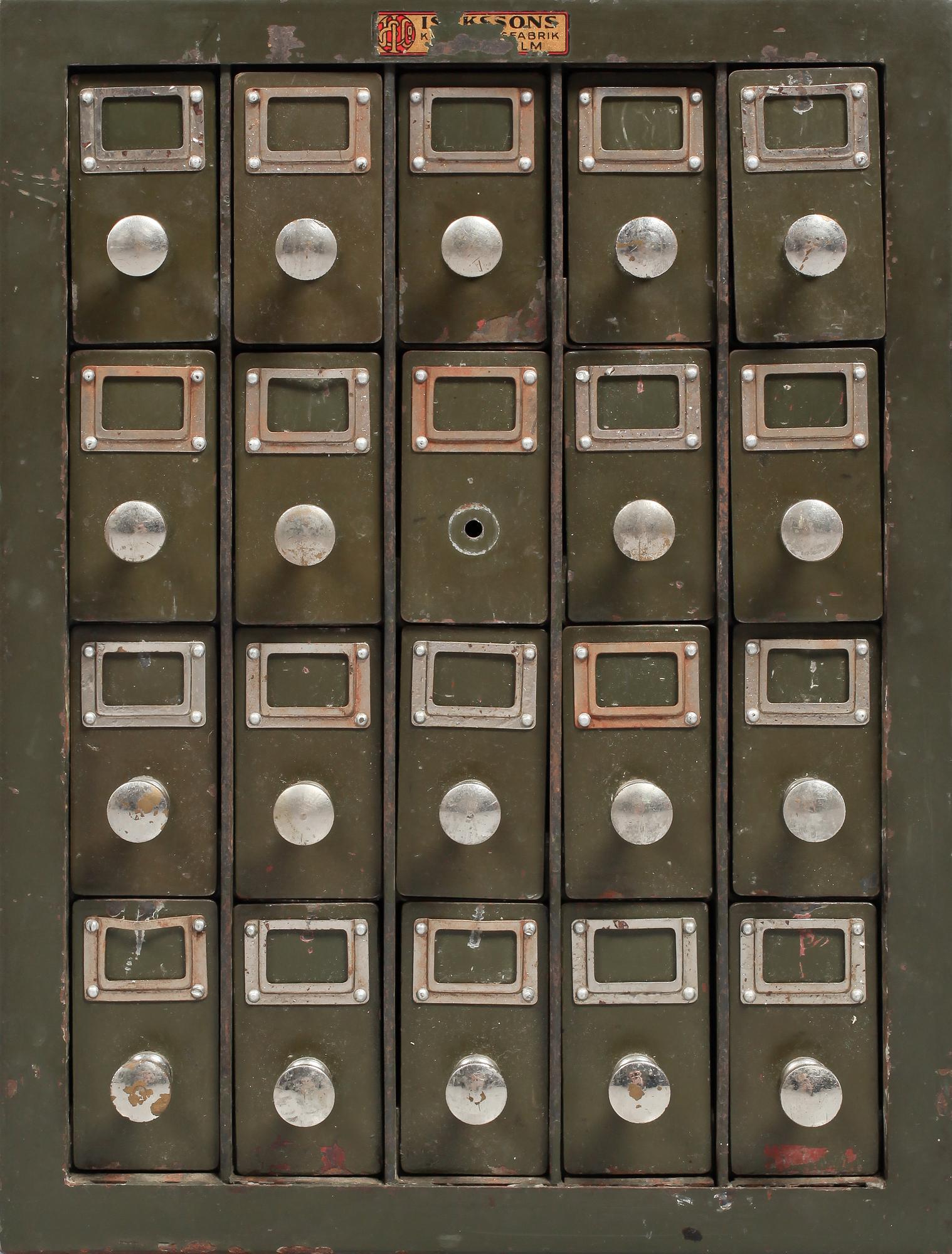 FÖRVARINGSBOX, plåt, 1900-talets mitt.