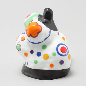 NIKI DE SAINT PHALLE, skulptur, porslin, "Nana", Rosenthal Studio Linie, Tyskland.