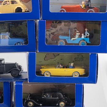 Model cars, 40 pcs, Tintin, Hergé-Moulinsart.