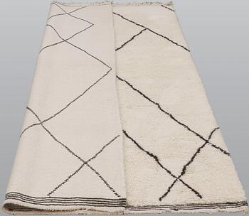 A Maroccan rug, ca 254 x 160 cm.